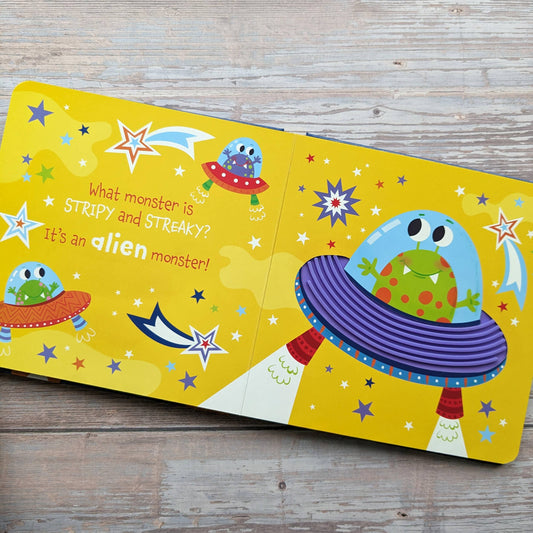 Touch and Feel Silicone Board Book - Monsters
