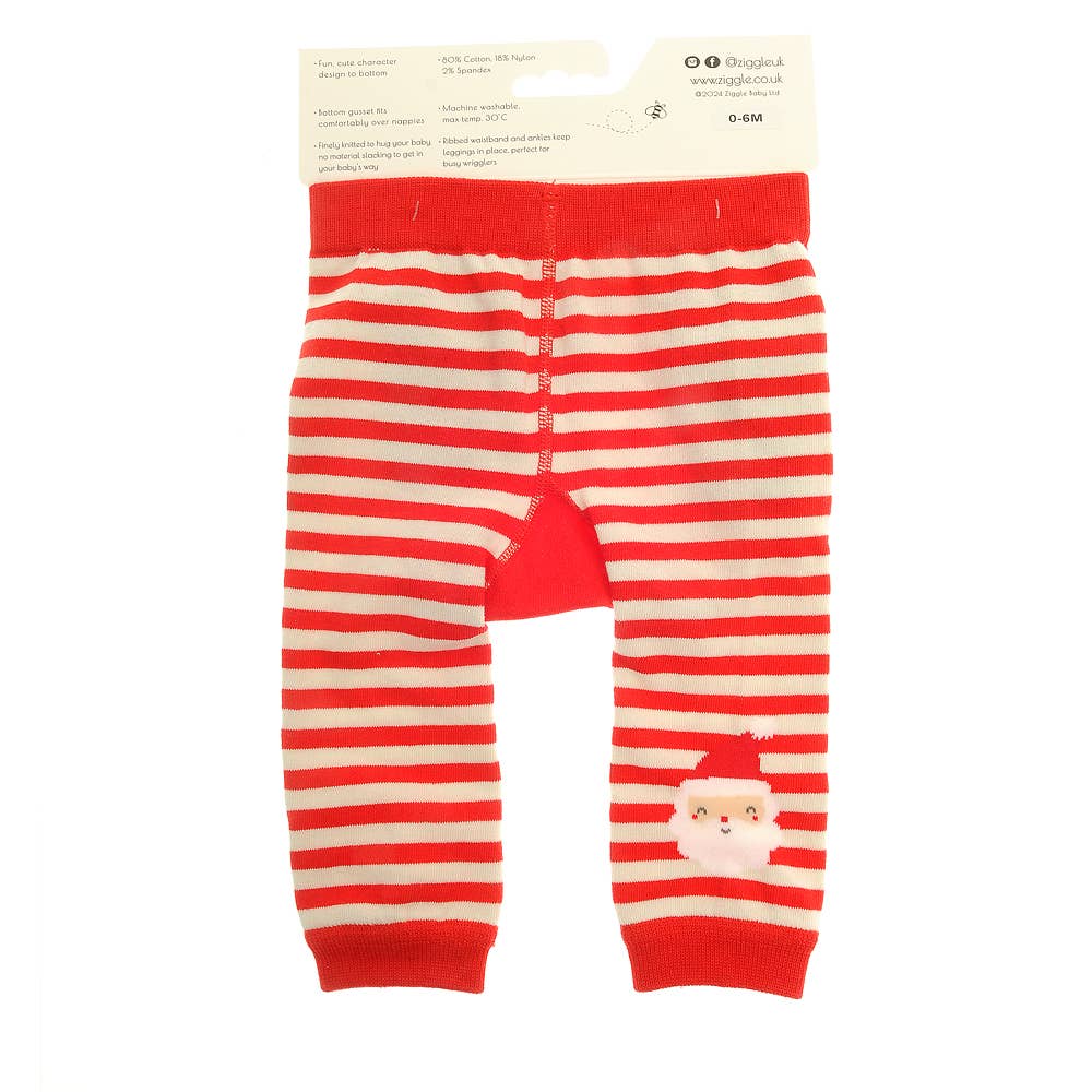 Santa Leggings and Socks Set: 0-6 months