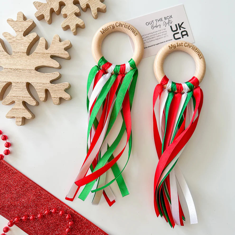 Christmas Sensory Ribbon Rings