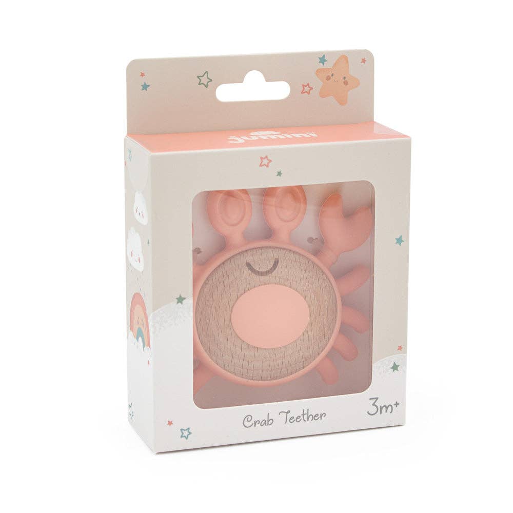 Crab Teether: Various colours available