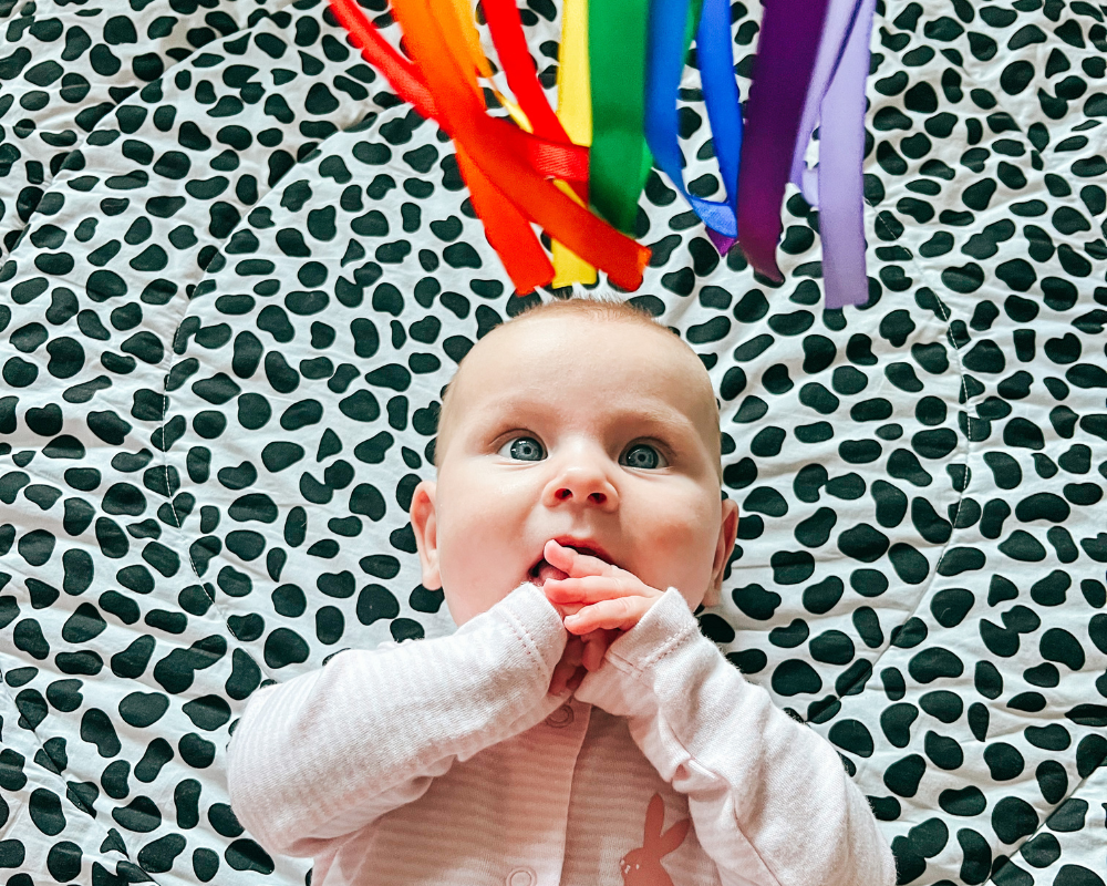 Rainbow Sensory Ribbon Rings