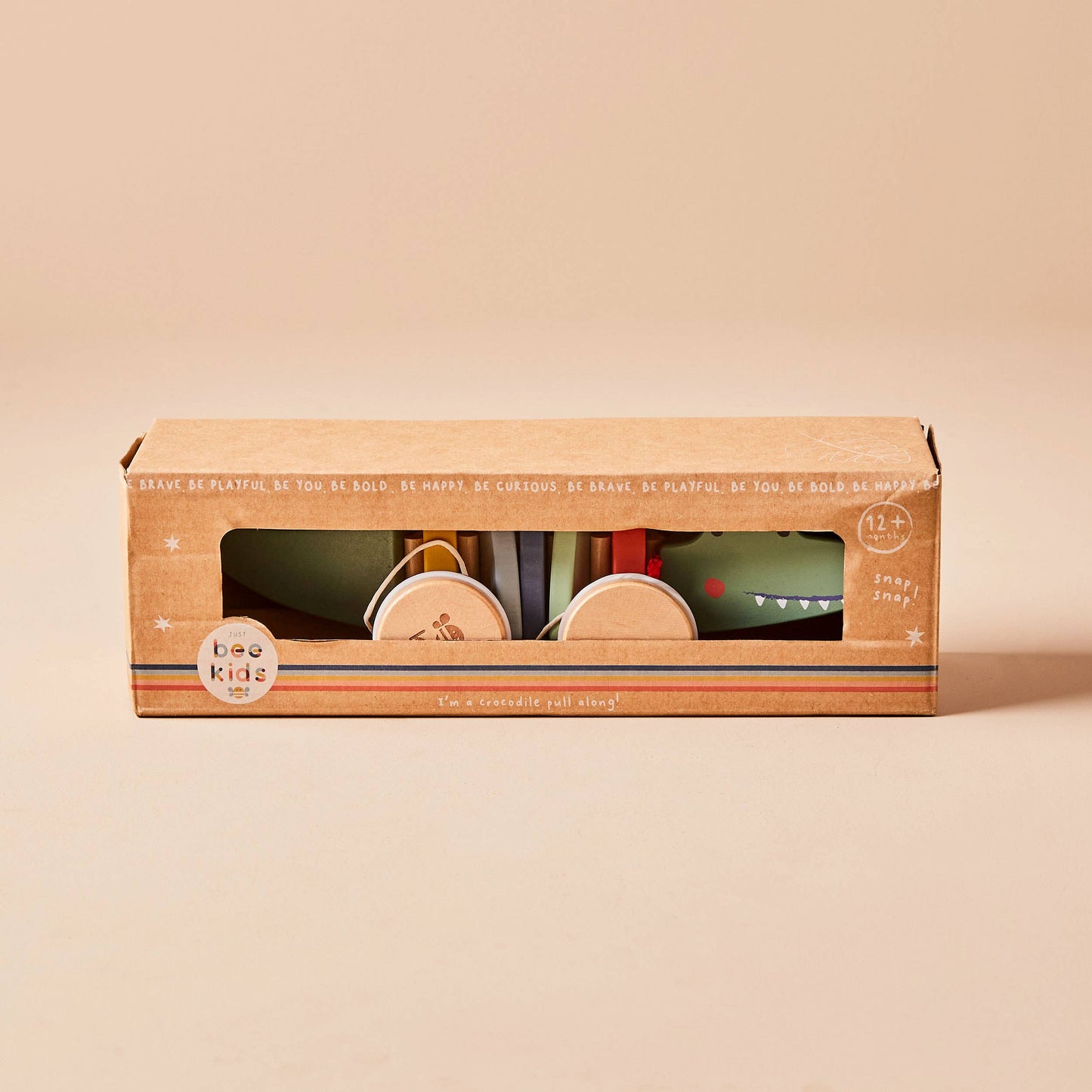 Just Bee Kids Wooden Crocodile Pull Along Toy