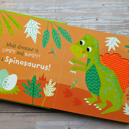 Touch and Feel Silicon Board Book - Dinosaurs