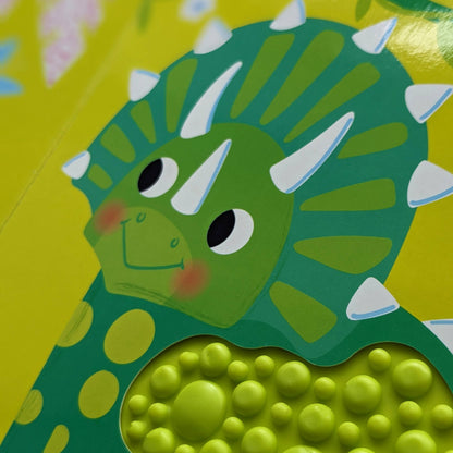 Touch and Feel Silicon Board Book - Dinosaurs