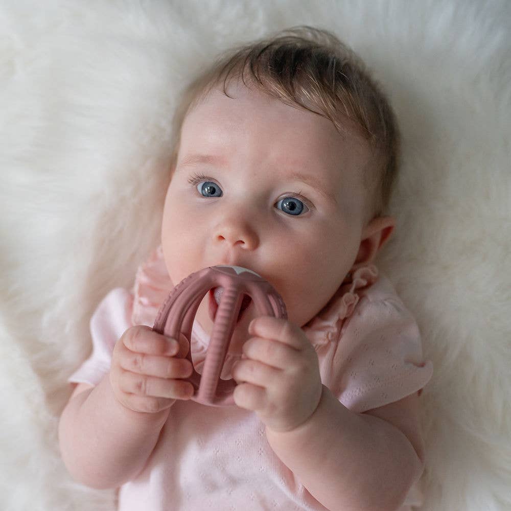 Silicone Teether Ball - Pink