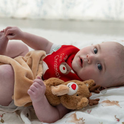 Reindeer Plush Comforter Blanket