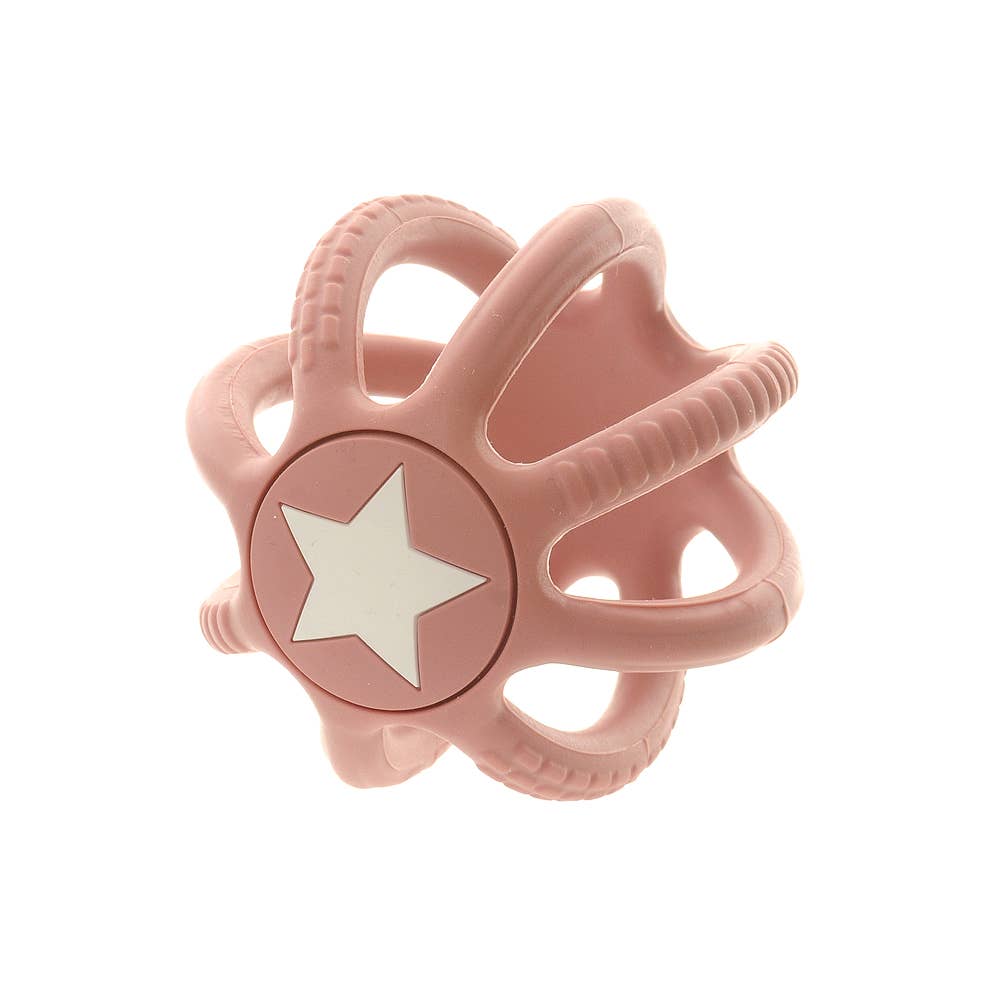 Silicone Teether Ball - Pink