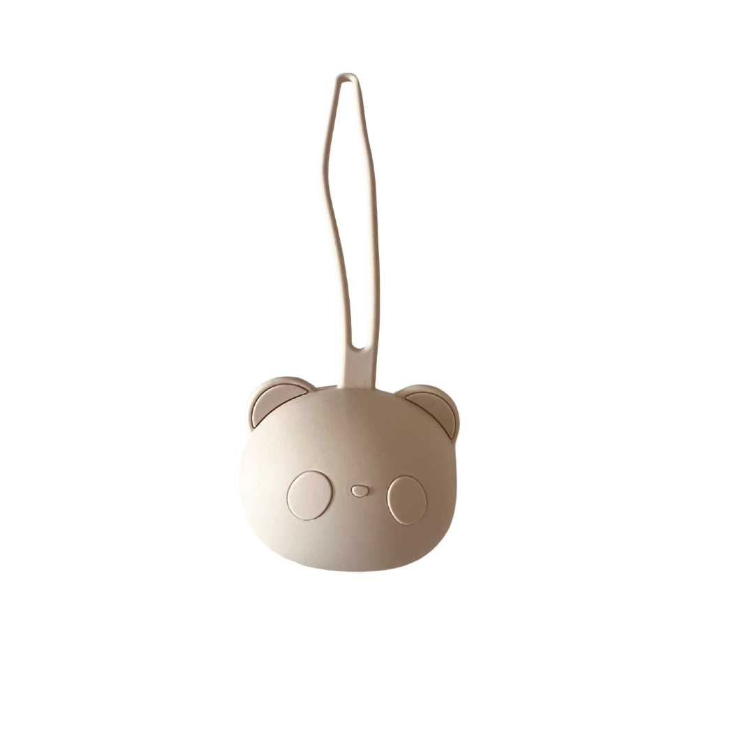 Silicone Baby Dummy Case: Cream