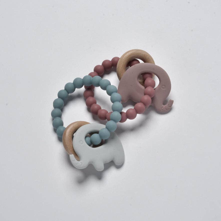 Elephant Teether Beads: Various colours available