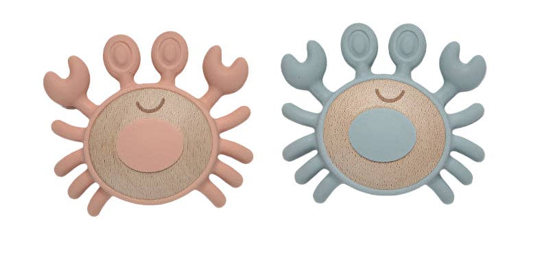 Crab Teether: Various colours available