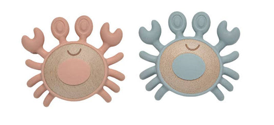Crab Teether: Various colours available