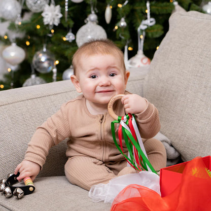 Christmas Sensory Ribbon Rings