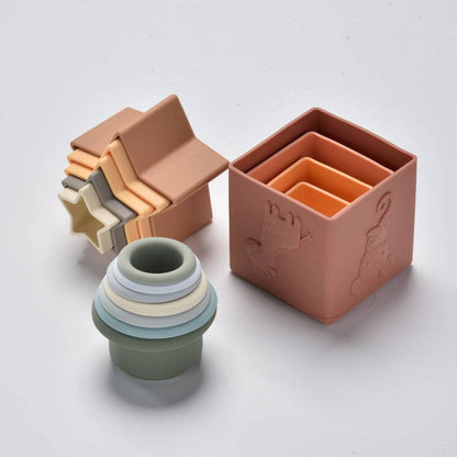 Safari Silicone Stacking Cubes