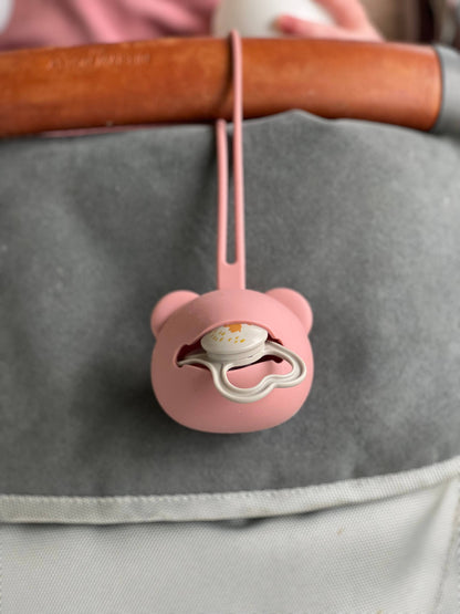 Silicone Baby Dummy Case: Mulberry