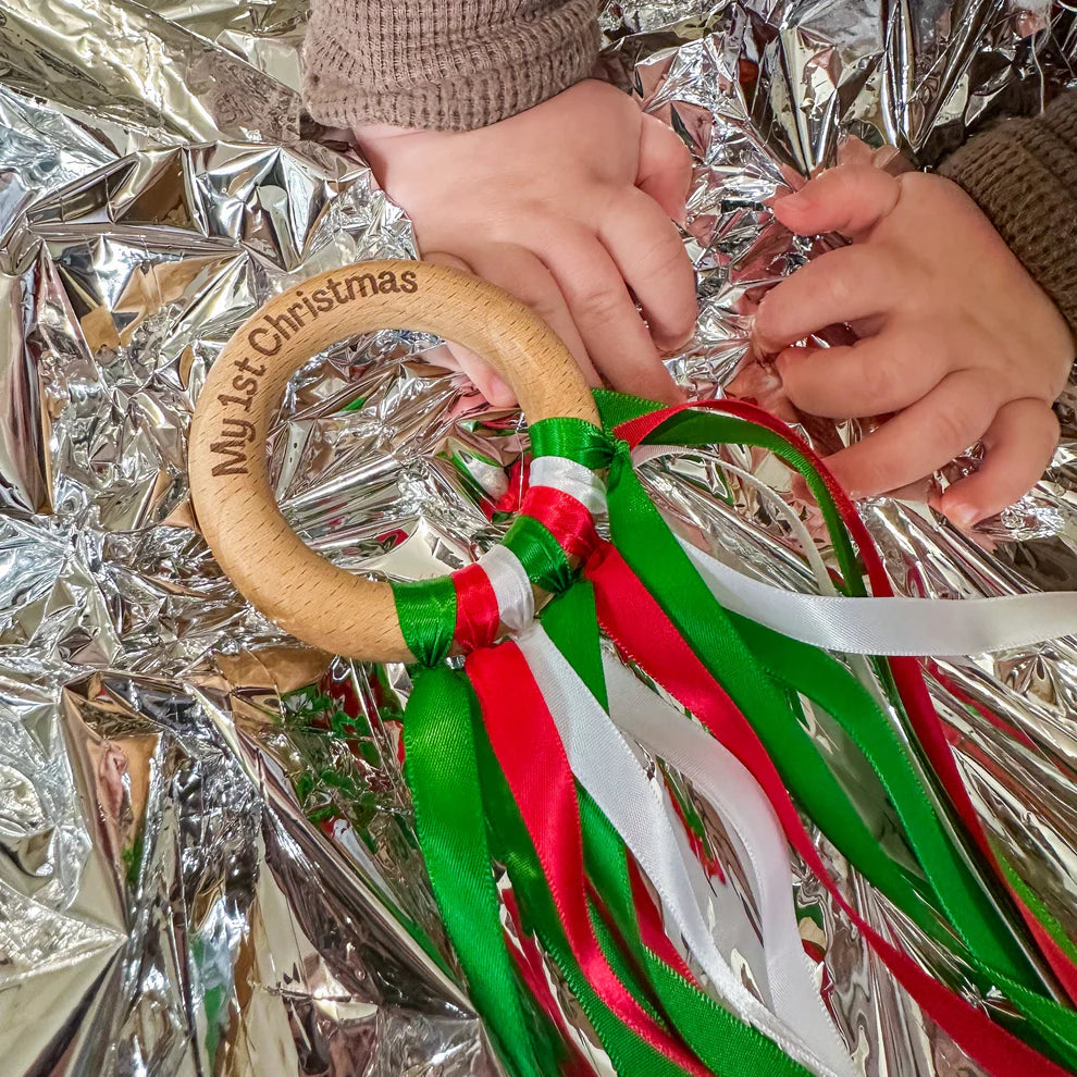 Christmas Sensory Ribbon Rings