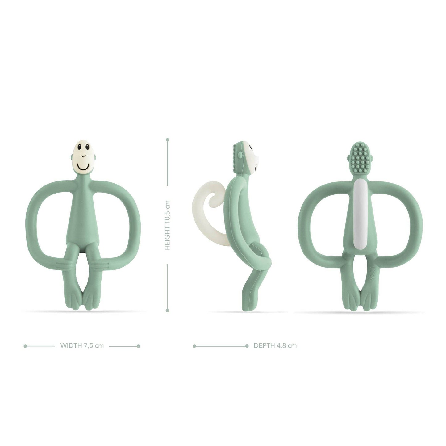 Original Matchstick Monkey Teether: Mint Green