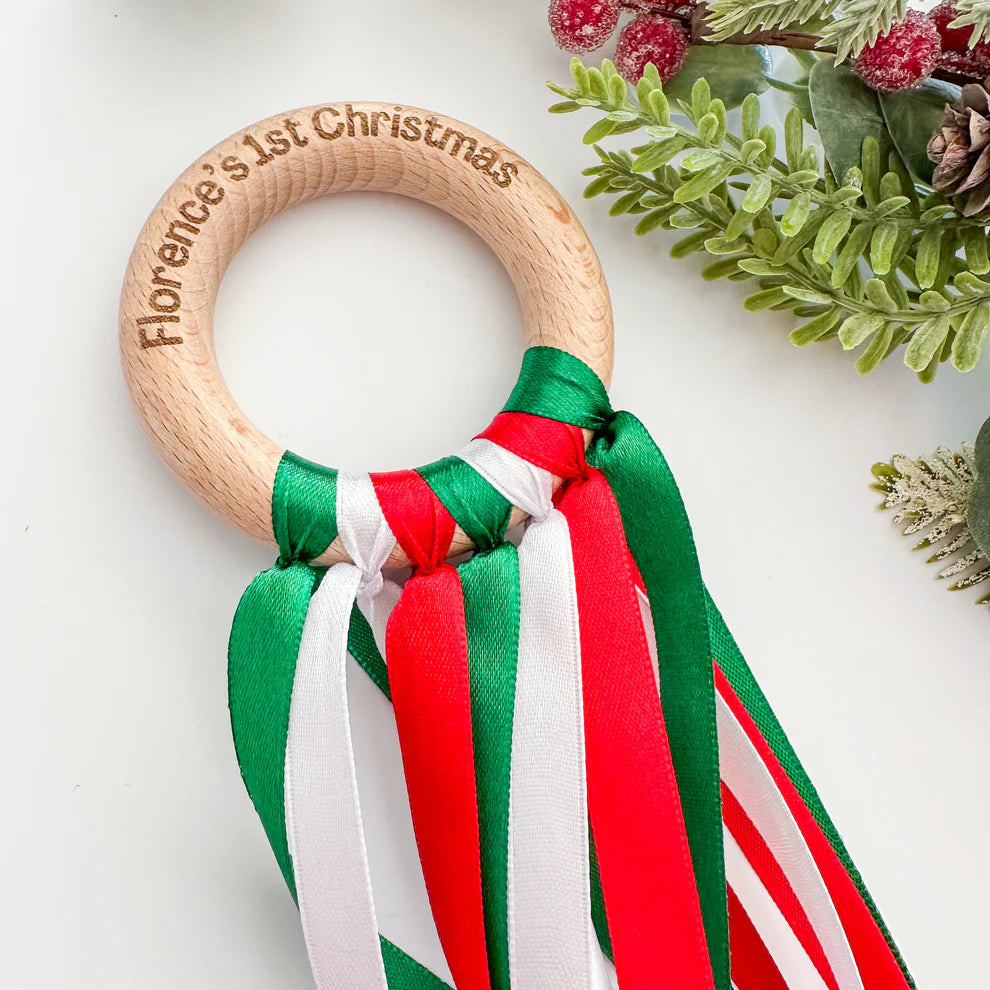 Christmas Sensory Ribbon Rings