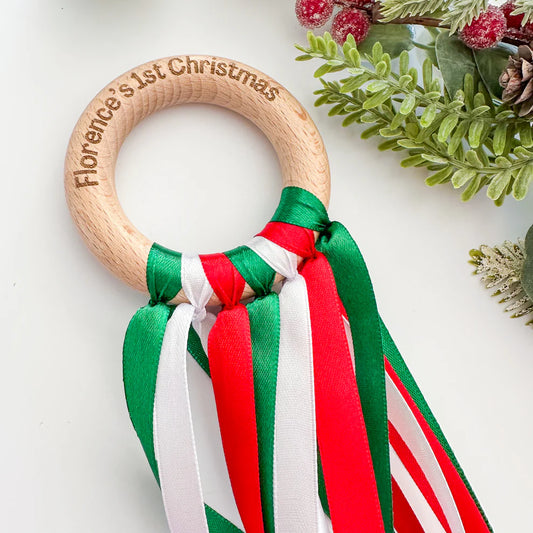 Christmas Sensory Ribbon Rings