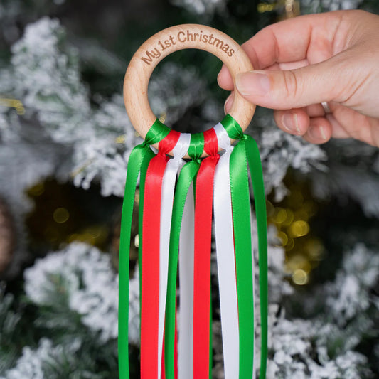 Christmas Sensory Ribbon Rings