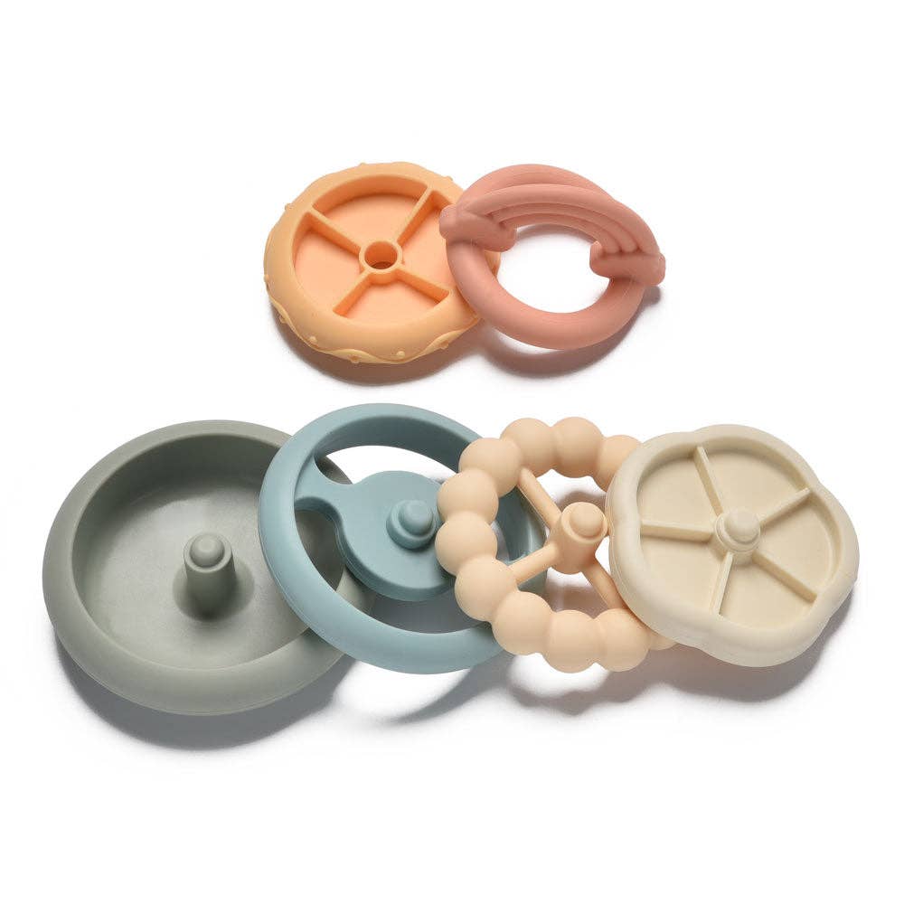 Silicone Rainbow Stacking Tower