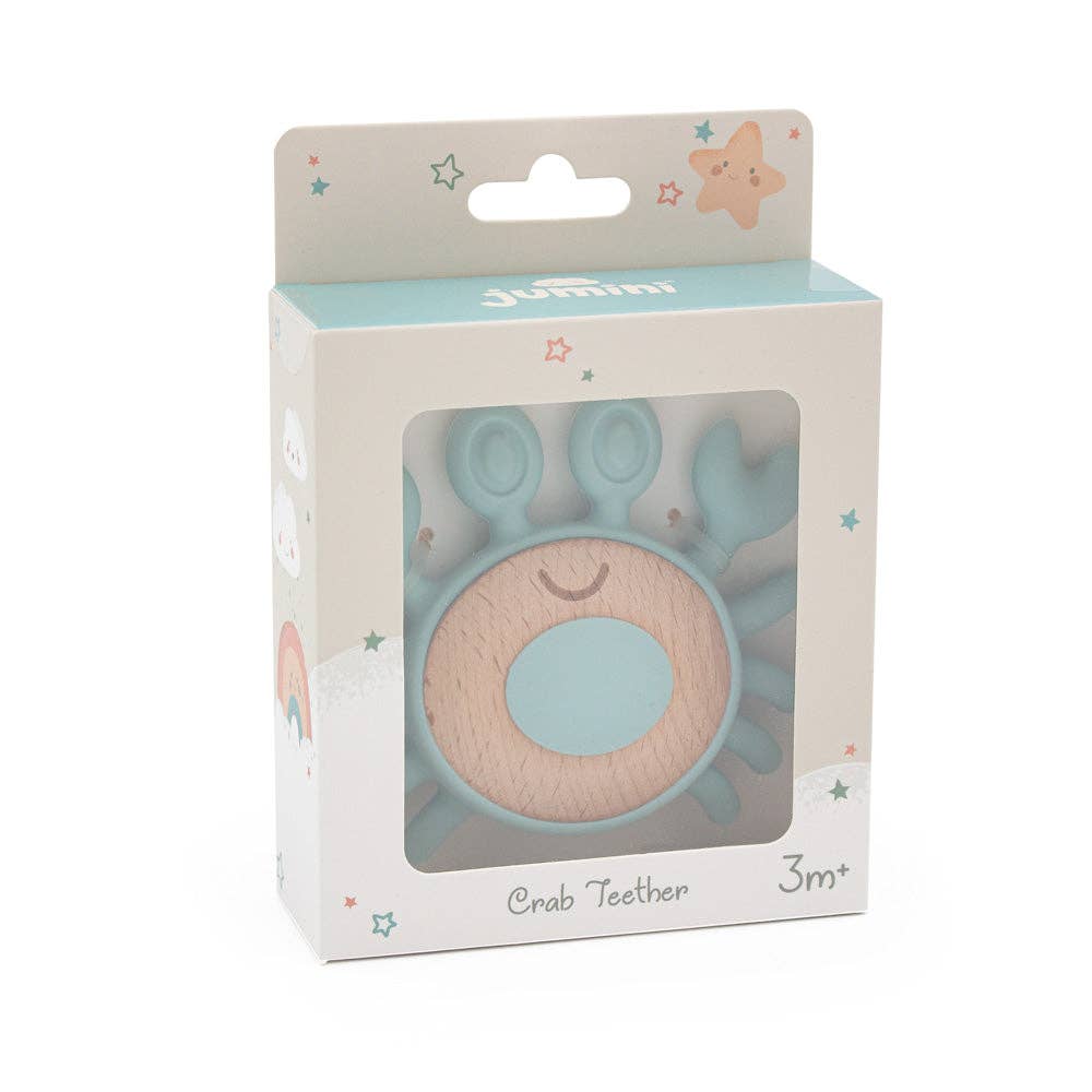 Crab Teether: Various colours available