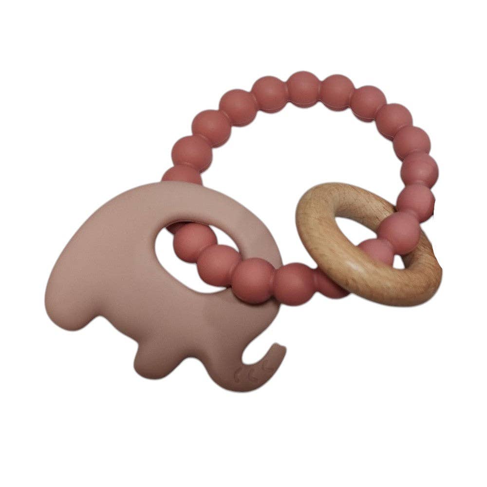 Elephant Teether Beads: Various colours available