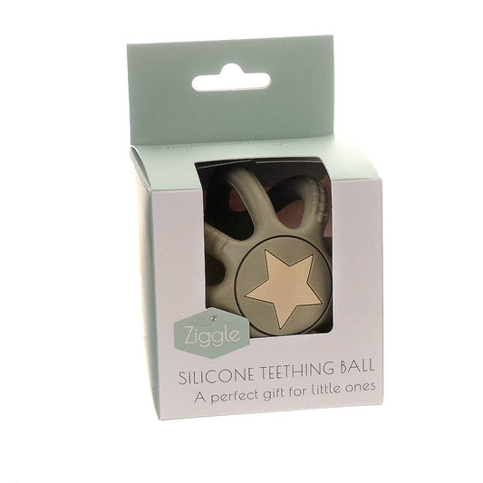Silicone Teether Ball - Grey