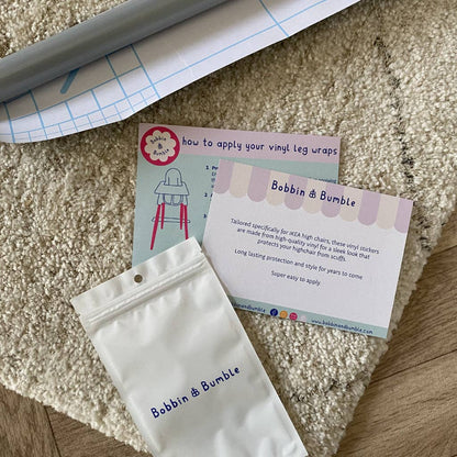 Bobbin & Bumble packaging with instructions on a textured surface