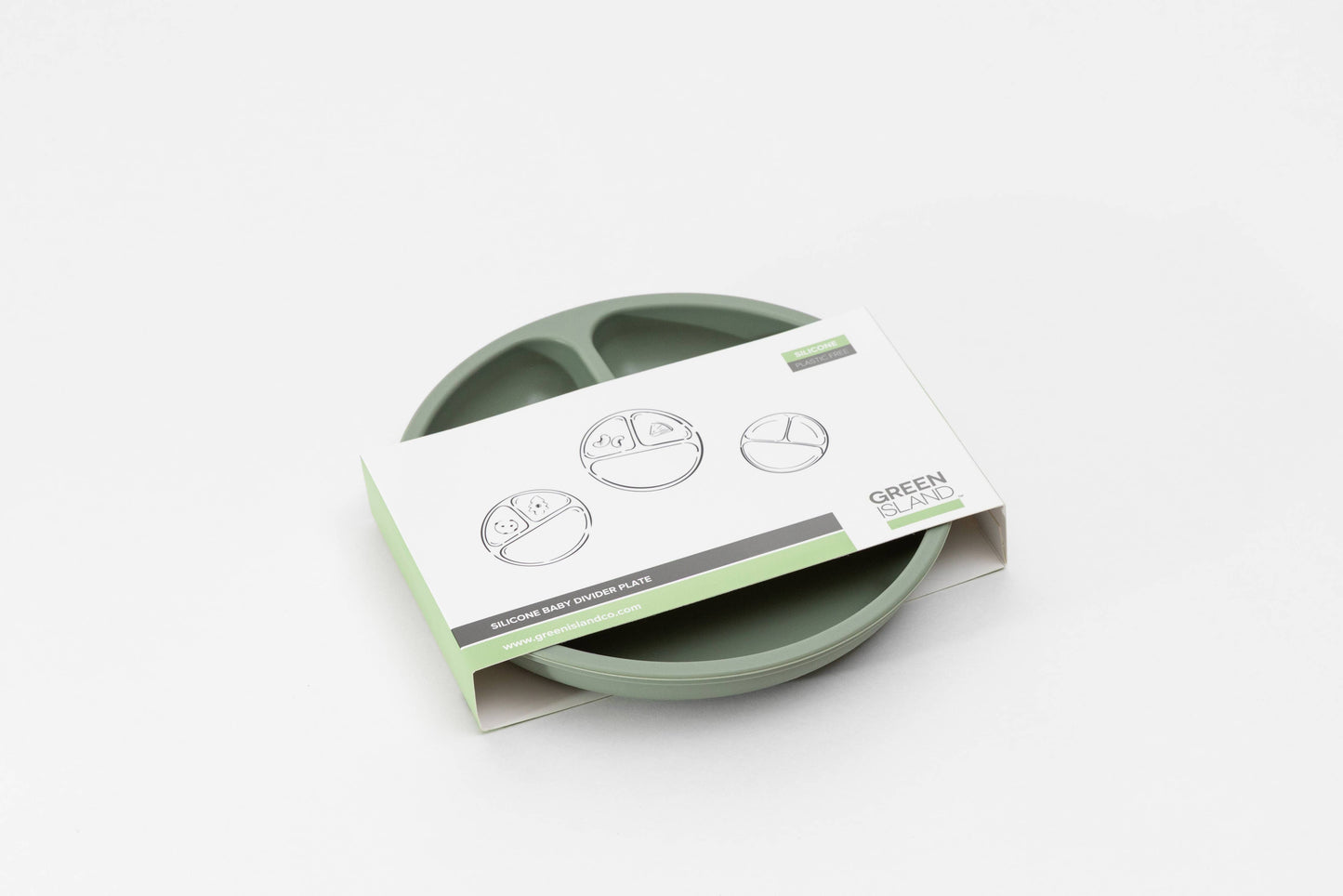 Baby Divider Plate: Green