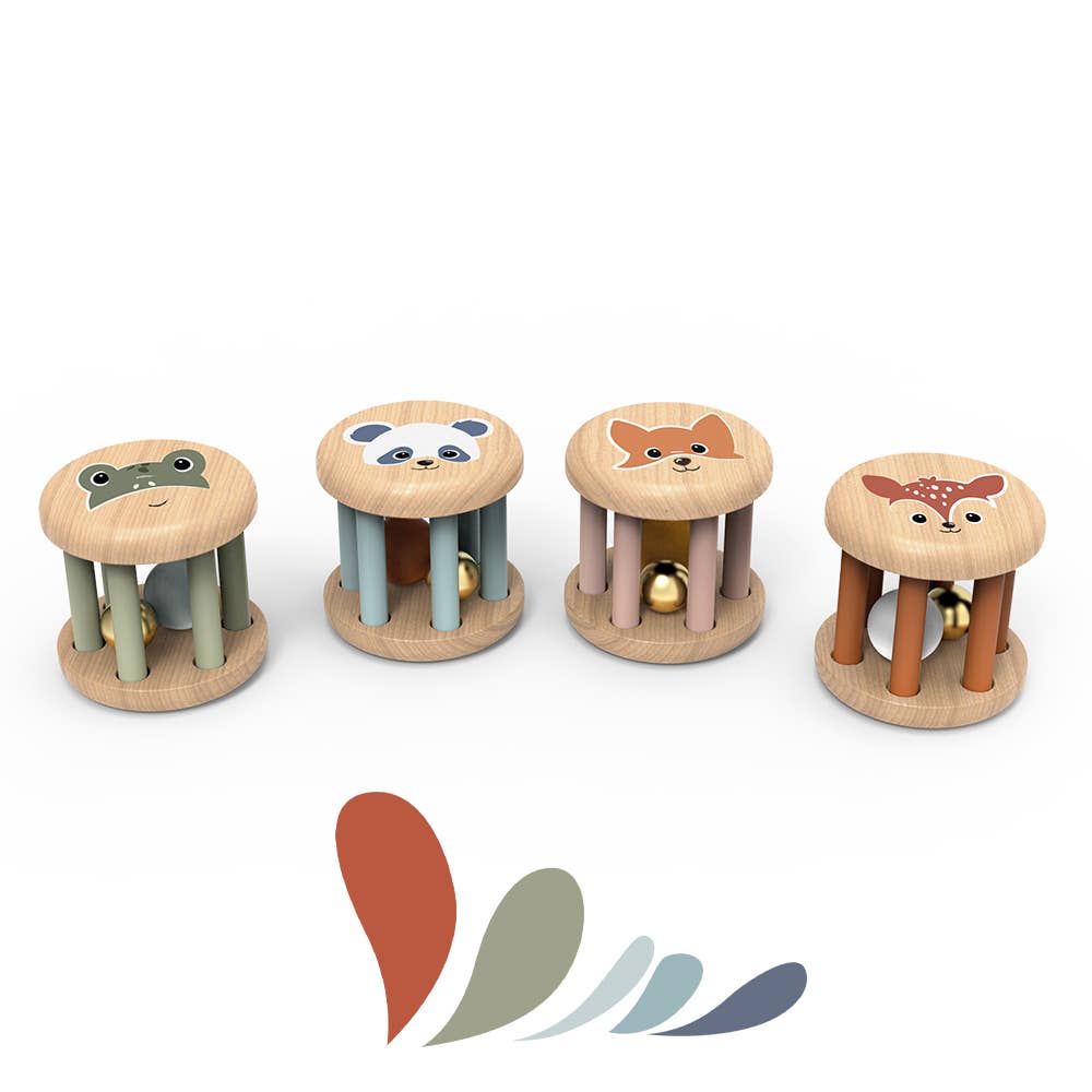 Speedy Monkey Roller Rattle with Bell