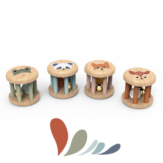 Speedy Monkey Roller Rattle with Bell