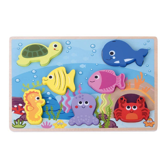 Chunky Wooden Sea Life Puzzle
