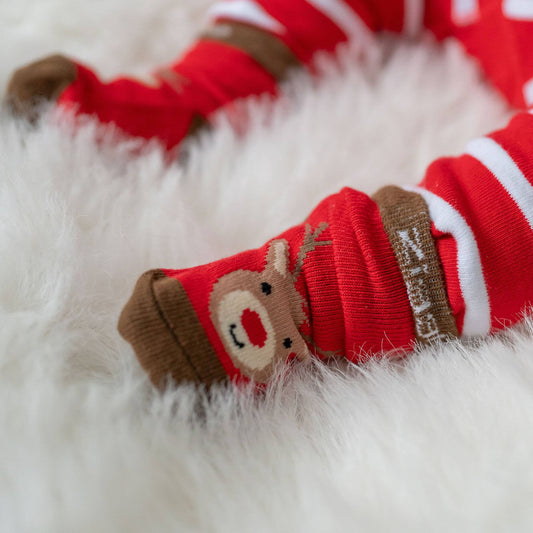 Reindeer Leggings and Socks Set: 0-6 months