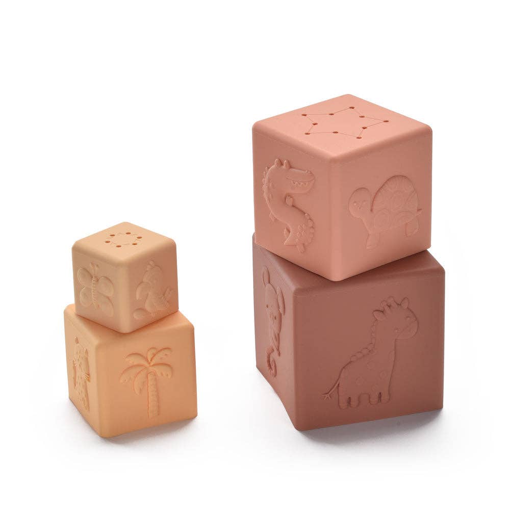 Safari Silicone Stacking Cubes