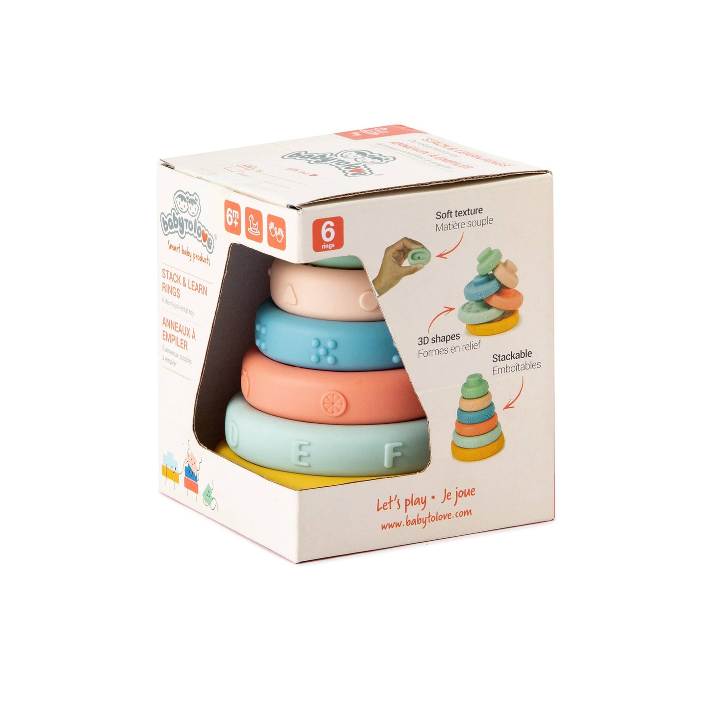 BabytoLove Stack & Learn Silicone Rings