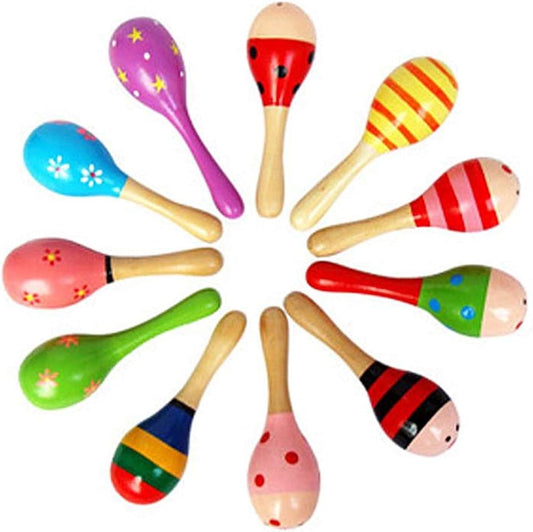 Mini Wooden Baby Maraca